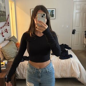Lululemon swiftly tech cropped long - sleeve